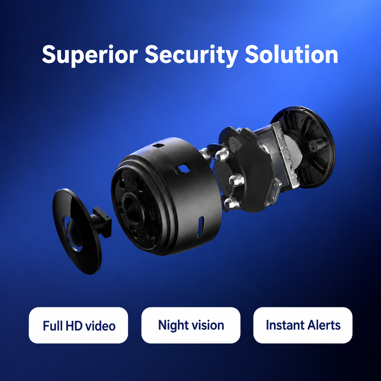 SpyFocus en vision nocturne avec vidéo Full HD et alertes instantanées